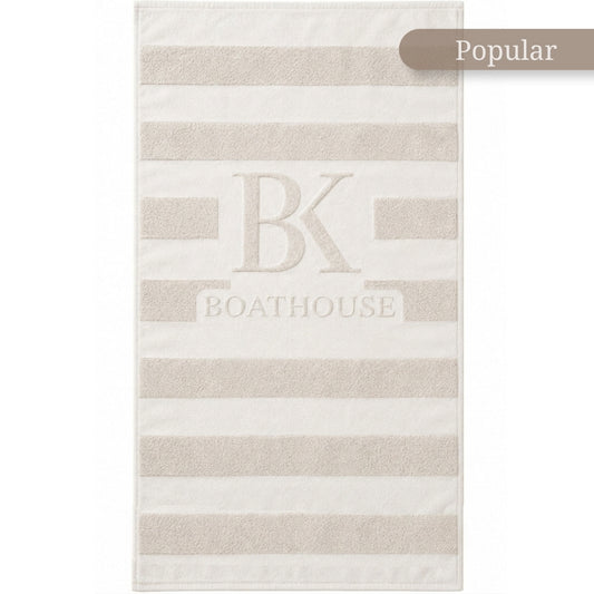 Oversized Embossed Arctic Wolf Beach Towel